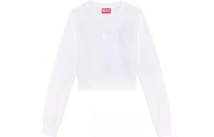 Футболка F Slimmy Od с вырезанным логотипом укороченная DIESEL, белая