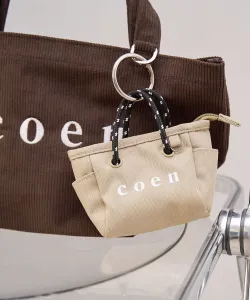 Брелок для сумки-шоппера Coen Logo из полиэстеровой ткани, размер XS