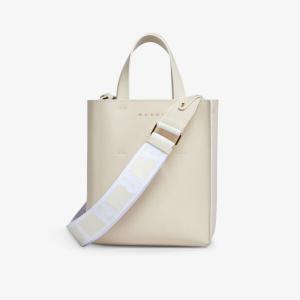 Кожаная большая сумка Museo Marni, синий