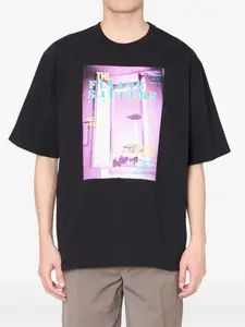 Футболка с графикой «Летающие тарелки» Kolor, черный