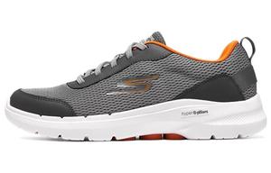 Skechers Go Walk 6 Lifestyle Shoes Men Low-top Grey/orange