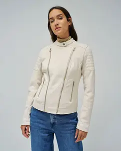 Женская замшевая куртка с мандариновым воротником Salsa Jeans, натуральный