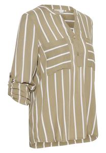 Блузка Kaffe, зеленая меловая полоска «русалка»