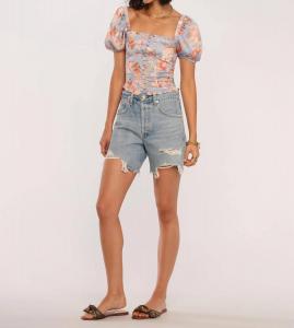 Топ Glenn в синем/розовом цвете heartloom