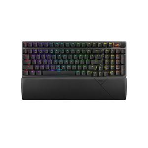Игровая беспроводная клавиатура Asus ROG Scope II 96, NX Snow, ABS, английская раскладка, черный
