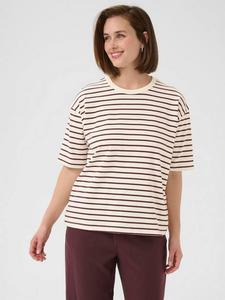 Футболка Winny Stripe расслабленного кроя KAFFE, Red/Multi