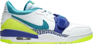 Кроссовки Just Don x Jordan Legacy 312 Low Neon Aquamarine, бирюзовый
