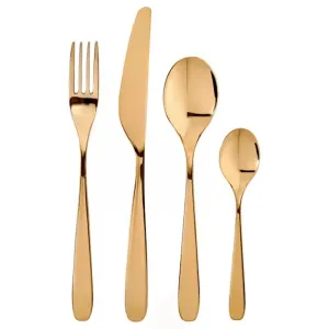 Столовый набор Ikea Tillagd, 24 предмета, золотой
