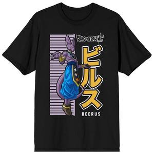 Мужская футболка Dragon Ball Super Beerus Licensed Character, черный