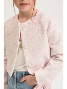 Блейзер в стиле меланж от bon ton Monnalisa, Rosa Antico/Silver-Coloured