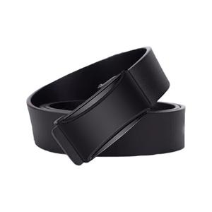 Кожаный ремень из коровьей кожи Unisex WARRIOR, черный