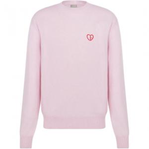 Кашемировый свитер мужской розовый Dior, розовый