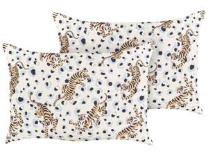 Подушка Beliani 2 шт ARENZANO, 40x60x60 см цвет beige/blau/braun/multicolor