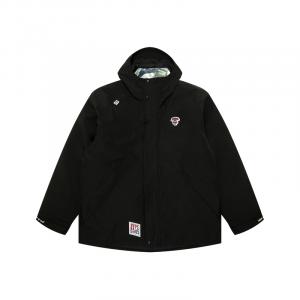 Aape Куртка с капюшоном с нашивкой логотипа, Black BKX