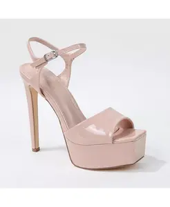 Женские сандалии Genevieve на платформе с лаковой отделкой BERNESS, коричневый/бежевый