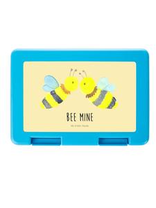 Mr. & Mrs. Panda Ланчбокс «Bee Love» с надписью пастельно-желтого цвета