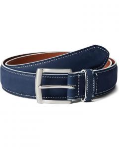 Ремень Johnston & Murphy Painted Edge Belt, цвет Navy Leather