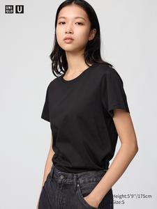 Футболка из 100% хлопка Supima Uniqlo, 09 black