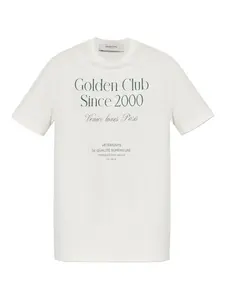 Футболка с логотипом GOLDEN GOOSE, белый