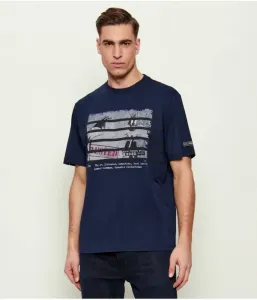 Футболка regular fit Iceberg, темно-синий