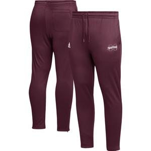 Мужские темно-бордовые зауженные брюки Mississippi State Bulldogs AEROREADY adidas