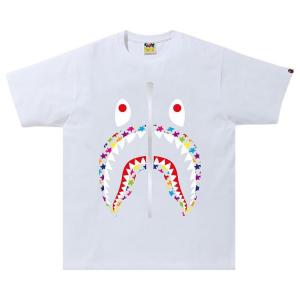 Футболка BAPE Sta Pattern Shark Tee 'White', белый