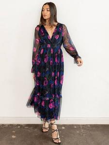 Флоральное платье макси из тюля Anaya With Love, Multi