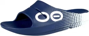 OOFOS унисекс-взрослые спортивные шлепанцы Ooahh, темно-синий
