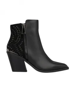 Ботильоны с заклепками и молнией Alma En Pena, черный