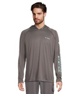 Худи Columbia Terminal Tackle Hoodie, цвет Black Heather/Gulf Stream Logo