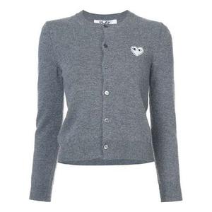 Кардиган (WMNS) COMME des GARCONS PLAY Cardigan White Emblem 'Grey' AZ-N061-051-3, серый