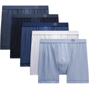 Трусы Always In Motion для мужчин, комплект из 5 штук Lululemon, 5 pack (stripe синий/authentic marine синий/denim синий/washed синий/starch синий/twfw/tnwd/sbhc)