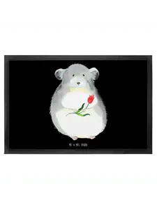 Коврик для ног Mr. & Mrs. Panda, черный