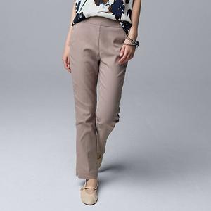 Женские брюки люкс из твила Simply Vera Vera Wang, Leisure Khaki