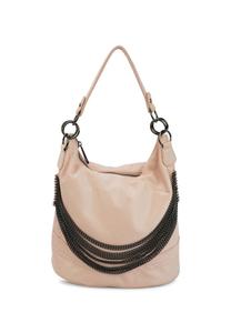 Сумка через плечо Cher из переливающегося материала с цепочкой HARPA, цвет Apricot Pink