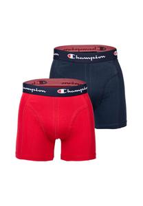 Мужские боксеры, 2 шт., хлопок, пояс с логотипом, однотонные Champion, цвет Marine Rot
