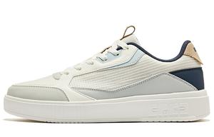 Кроссовки ERKE Skateboarding Shoes Men Low-top White/Gray/Blue, белый/серый