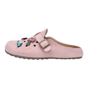 Тихие устойчивые к истиранию нескользящие закрытые тапочки women's XMISTUO, розовый