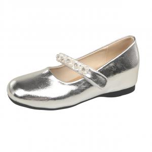 WUJI Серебряные балетки Мэри Джейн, цвет Silver