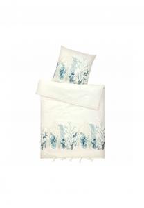 Постельное белье Loberon Grosmagny, 135x200 см, кремово-голубой