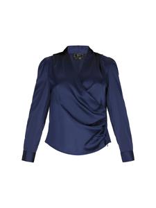 Faina Женская блузка темно-синего цвета
