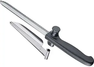 Нож универсальный WESTMARK "So Clever", (1 шт.), с острым зубчатым лезвием и проставкой Общая длина 34,5 см., черный