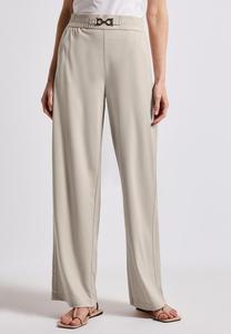 Брюки Street One GLITZERNDE WIDE, Beige/White