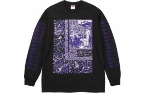 Футболка с длинными рукавами Saint Sebastian Supreme, черный/черный