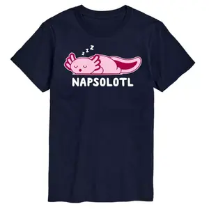 Футболка с рисунком большого и высокого акслотля "napsalotl" Licensed Character, синий