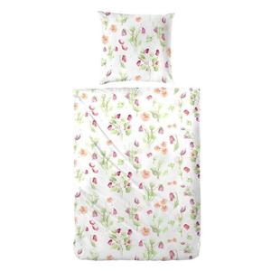 Постельное белье Hahn из поликоттона цветы акварель фиолетовый 135х200 см + 80х80 см