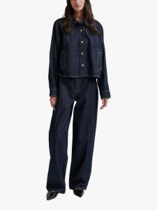 Джинсы columbus с контрастной строчкой Second Female, темно-синий