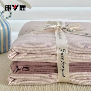 Yalu Комплект постельного белья 1,5 спальный, 4 предмета: пододеяльник 200x230 см, простыня на резинке