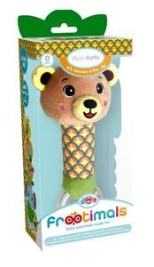 Мягкая плюшевая игрушка успокаивающая плюшевая погремушка Frootimals Melany Melephant Kids Euroswan