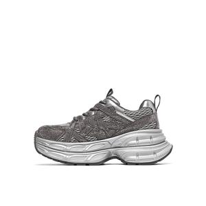 Lee Cooper Женские серые устойчивые к истиранию массивные кроссовки на низком ходу, цвет Gray